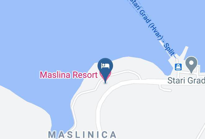Stari Grad - Maslina Resort Maps