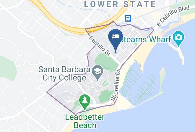 Santa Barbara - Mason Beach Inn Maps