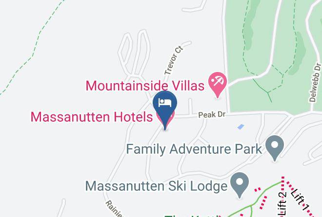 Massanutten Hotels Map
