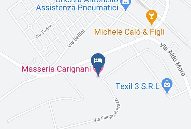 Lecce - Masseria Carignani Maps