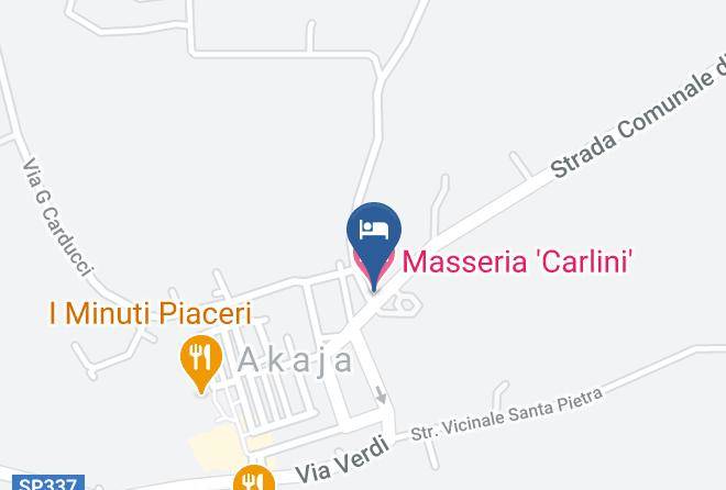 Lecce - Masseria 'carlini' Maps