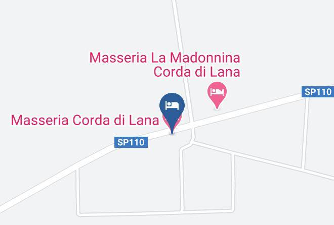 Lecce - Masseria Corda Di Lana Maps