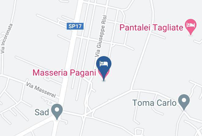 Lecce - Masseria Pagani Maps