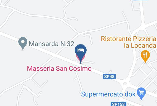 Lecce - Masseria San Cosimo Maps