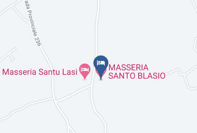 Lecce - Masseria Santo Blasio Maps