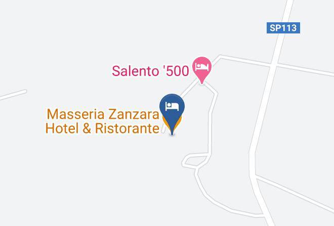 Lecce - Masseria Zanzara Hotel & Ristorante Maps