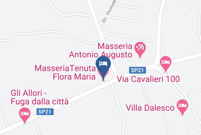 Lecce - Masseriatenuta Flora Maria Maps