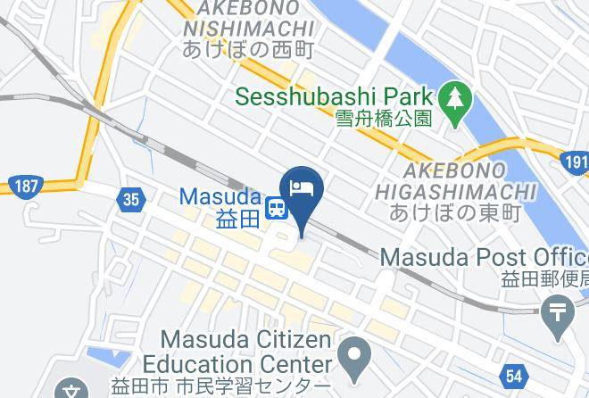 Masuda City - Masuda Green Hotel Morris Maps