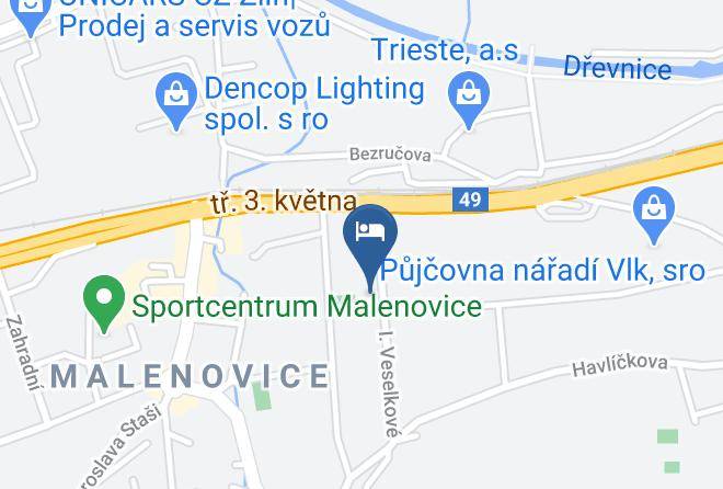 Zlin - Mata Pension Maps