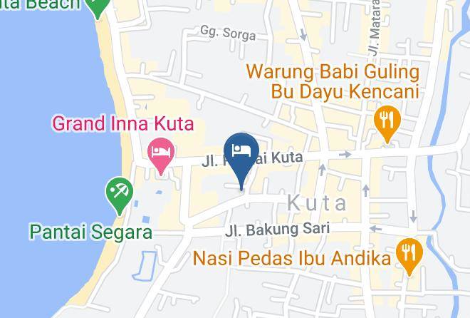 Badung Regency - Hotel Zia Bali Kuta Maps