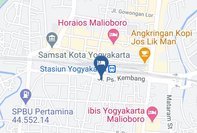 Kota Yogyakarta - Mataram Hotel Maps
