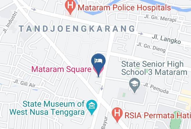 Kota Mataram - Mataram Square Hotel Maps