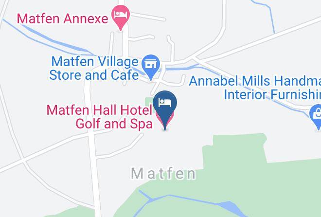 Northumberland - Matfen Hall Country Hotel Maps