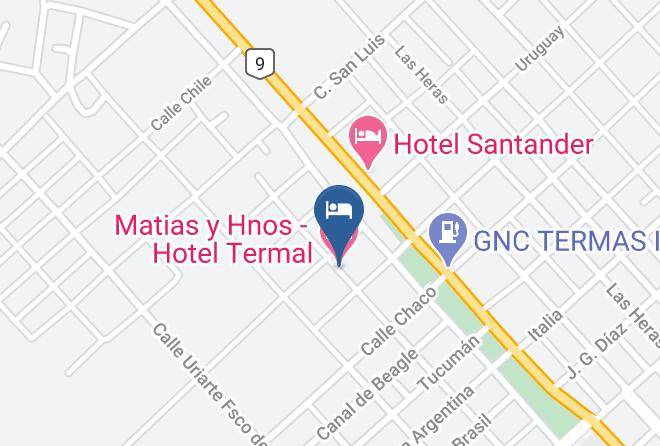 Rio Hondo - Matias Y Hnos Hotel Termal Maps