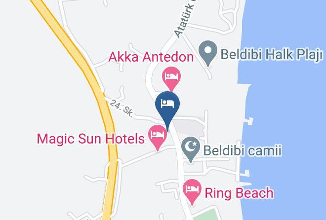 Konyaalti - Matiate Hotel Maps