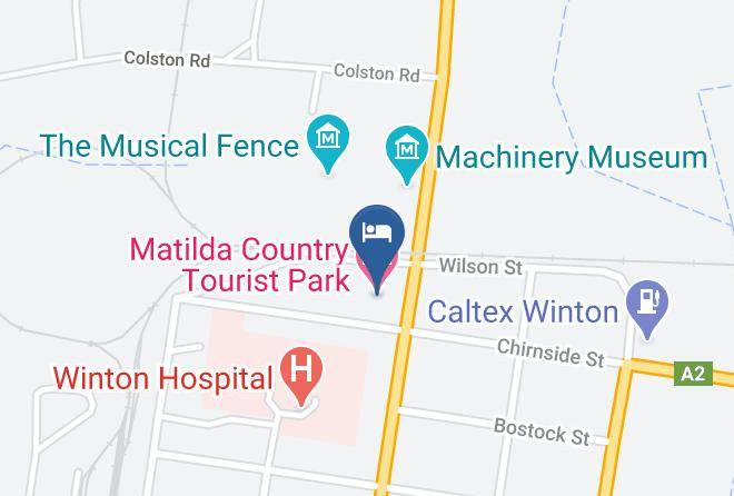 Matilda Country Tourist Park Map