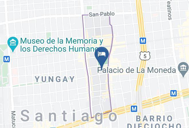 Santiago - Matildas Hotel Boutique Maps