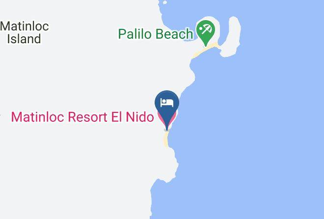Palawan - Matinloc Resort El Nido Maps