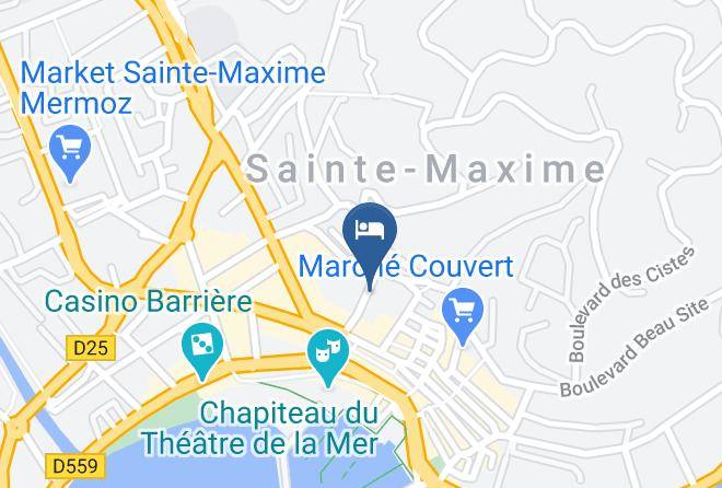 Var - Best Western Matisse à Sainte Maxime Maps