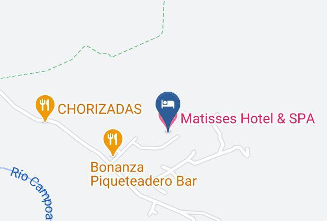 Matisses Hotel & Spa Map