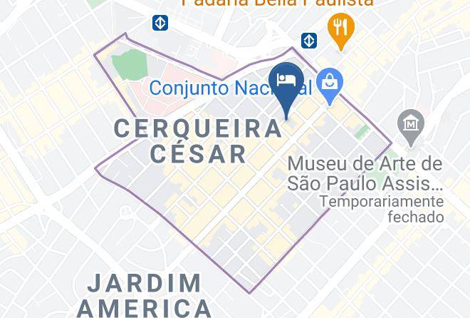 Sao Paulo Jardim Paulista - Matiz Manhattan Hotel Maps