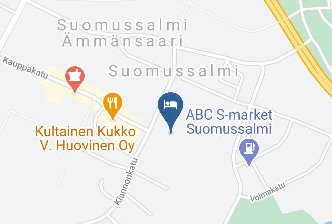Suomussalmi - Matkustajakoti Kuutamo Maps