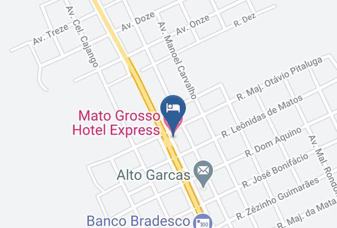 Alto Garcas - Mato Grosso Hotel Express Maps