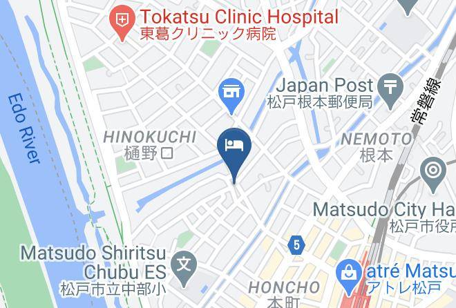 Matsudo City - Matsudo City Hotel Sendanya Maps