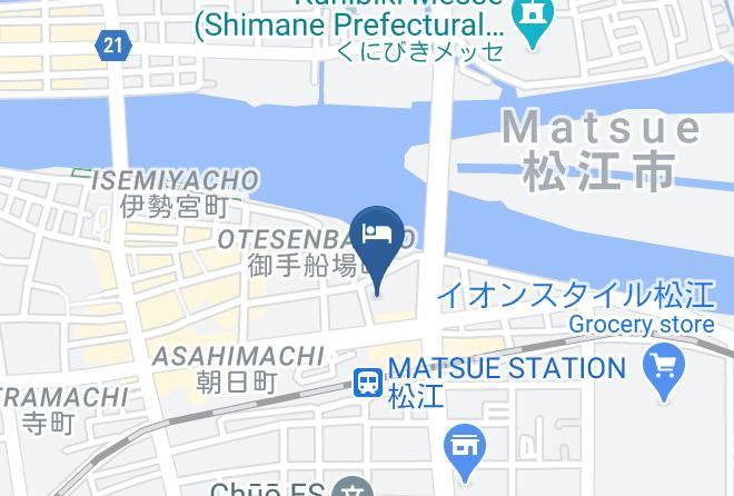Matsue Excel Hotel Tokyu Map - Shimane Pref - Matsue City