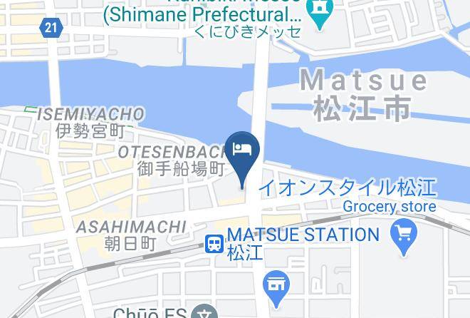 Matsue City - Matsue Urban Hotel Maps
