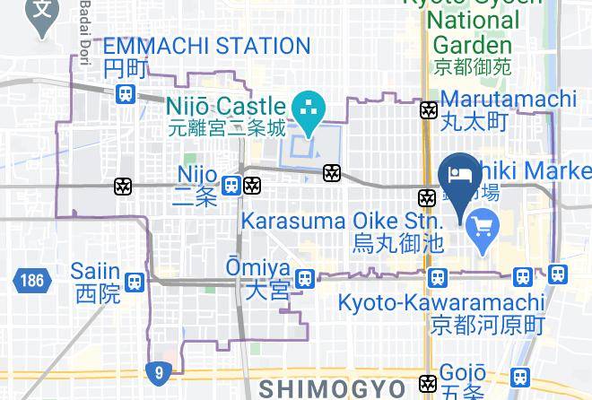 Kyoto City Nakagyo Ward - Matsui Bekkan Hanakanzashi Maps