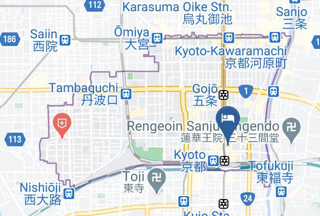 Kyoto City Shimogyo Ward - Matsukame Maps