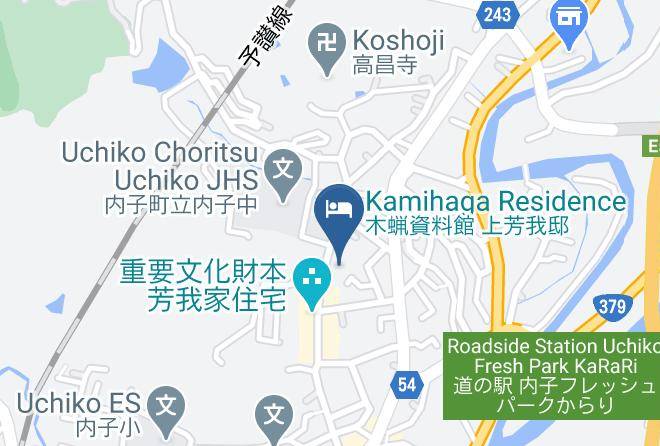 Uchiko Townkita District - Matsunoya Maps