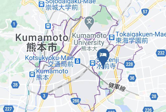 Kumamoto City Chuo Ward - Matsuya Bekkan Kumamoto Maps