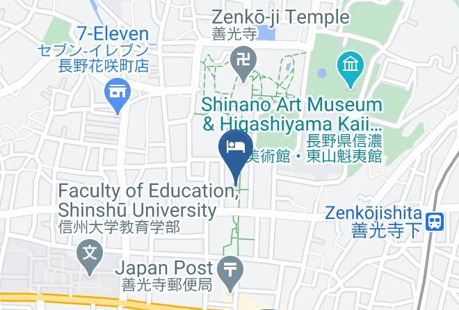 Nagano City - Matsuya Ryokan Maps