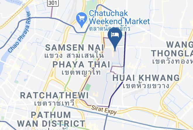 Din Daeng District - Maverickratchada Hotel Maps