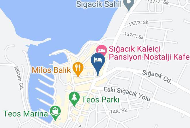 Seferihisar - Mavi Beyaz Pansiyon Maps