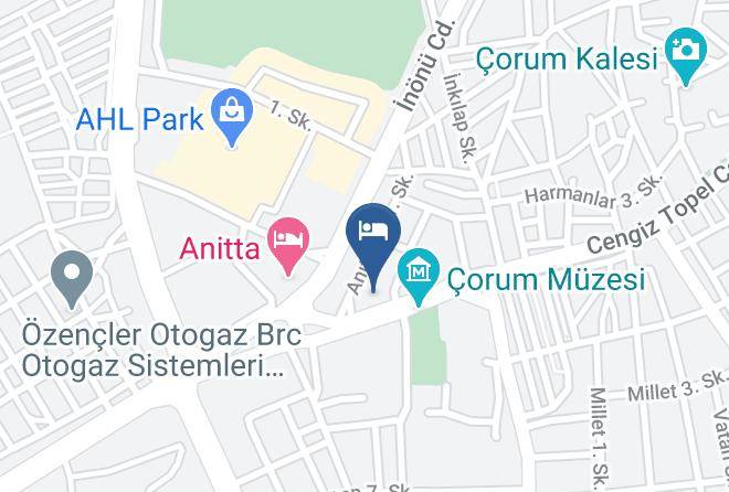 Corum Gulabibey - Corum Mavi Otel Maps