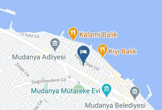 Mudanya - Mavi Deniz Butik Otel Maps