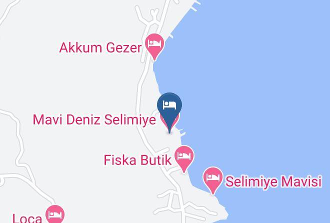 Mugla - Mavi Deniz Selimiye Motel Maps