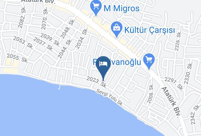 Menderes - Mavi Kugu Otel Maps