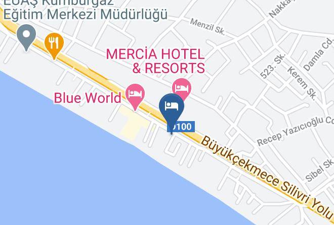 Buyukcekmece - Mavi Kumsal Otel Maps