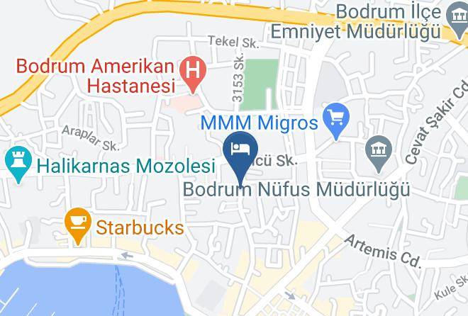 Bodrum - Mavi Pansiyon Maps
