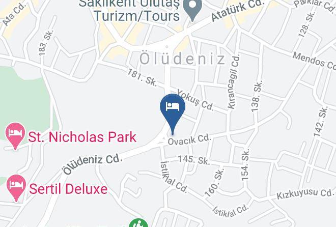Fethiye - Mavi Yaprak Hotel Maps
