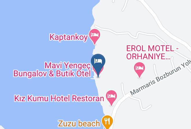 Mugla - Mavi Yengec Bungalov & Butik Otel Maps