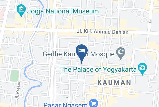 Kota Yogyakarta - Hotel Mawar Asri Maps