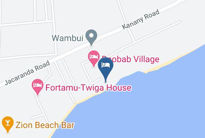 Kilifi - Mawe Boutique Hotel Watamu Maps