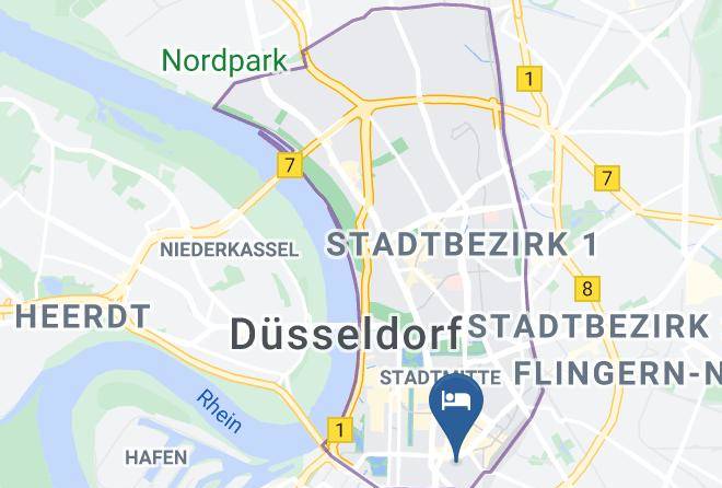 Dusseldorf - Max Hotel Garni Maps