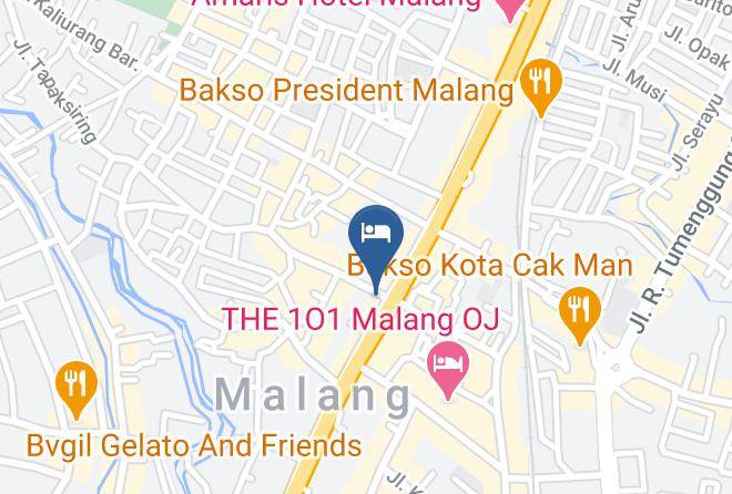 Kota Malang - Maxone Ascent Hotel Maps