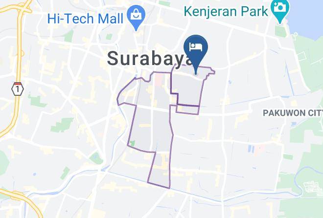 Kota Surabaya - Maxone Hotel Dharmahusada Maps